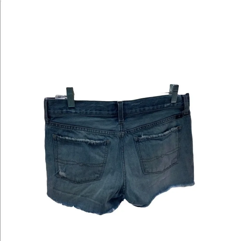 Lucky Brand The Cut Off Raw Hem Embroidered Shorts